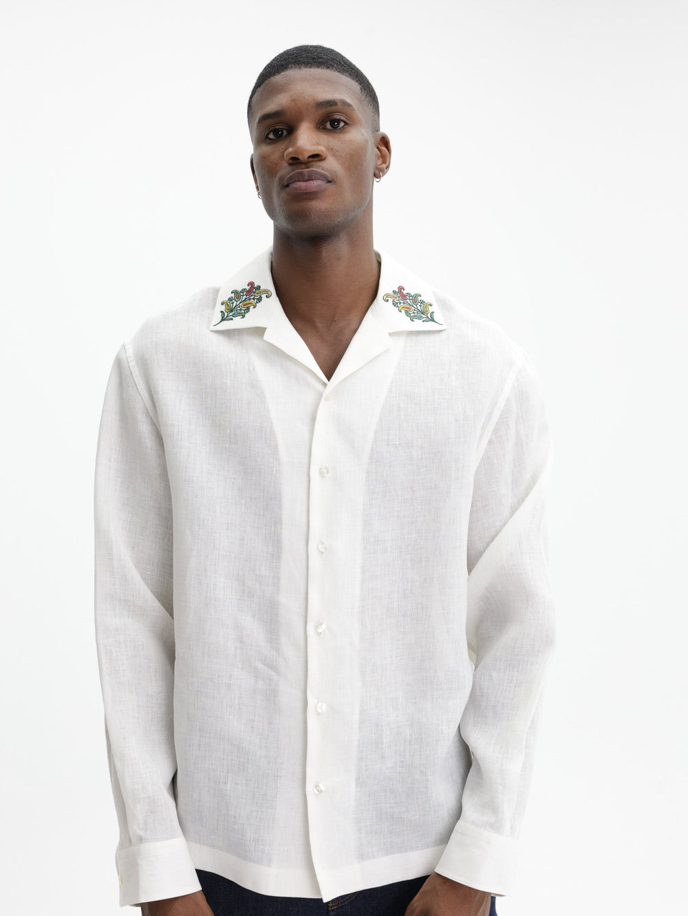 Etro Shirt Shirt Bowling L/S No Piping White