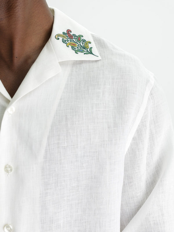 Etro Shirt Shirt Bowling L/S No Piping White
