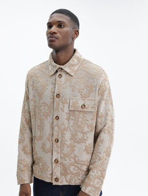 Etro Jacket Sb Knitted  Liningless W/Shirt Collar Brown