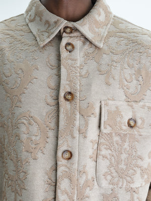 Etro Jacket Sb Knitted  Liningless W/Shirt Collar Brown