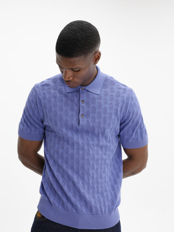 Etro Golfer Knitted  S/S Blue