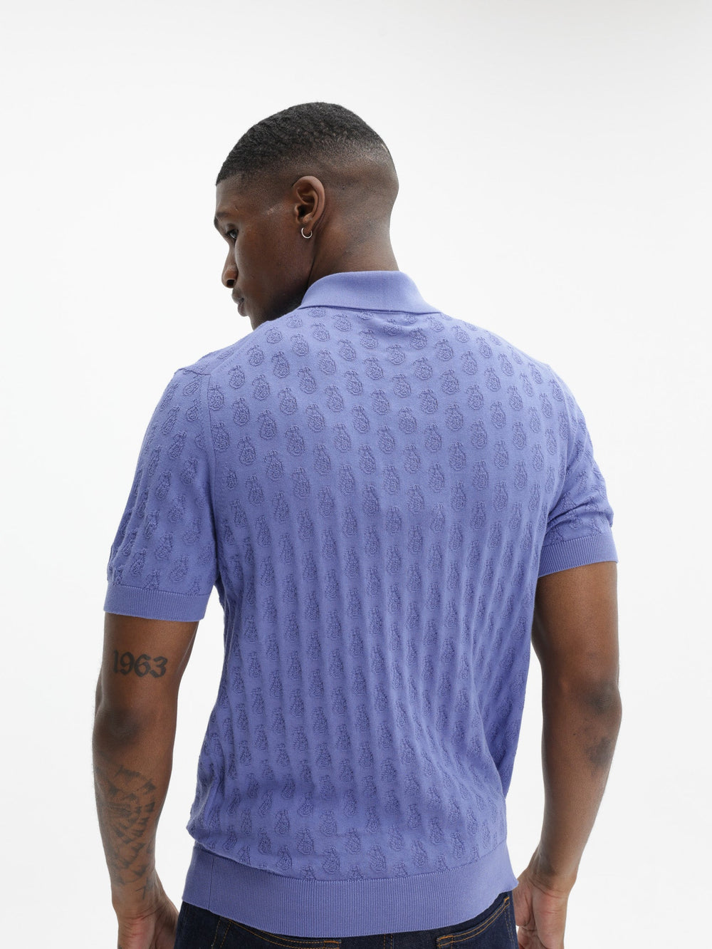 Etro Golfer Knitted  S/S Blue