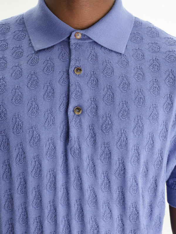 Etro Golfer Knitted  S/S Blue