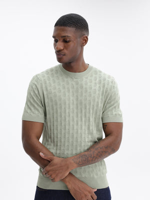 Etro Shirt Knitted T Shirt C-Neck Green