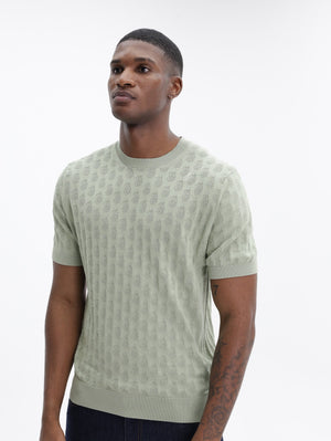 Etro Shirt Knitted T Shirt C-Neck Green