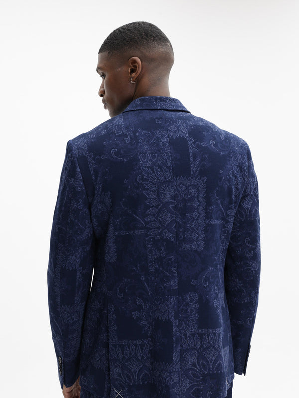 Etro Jacket Roma Jersey Sport  Navy