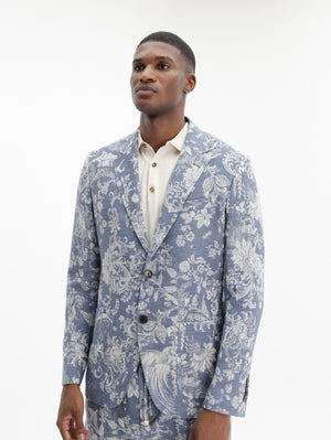 Etro Jacket Roma Sport  Blue-White
