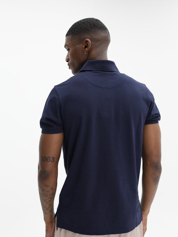 Etro Golfer  Printed Details Navy