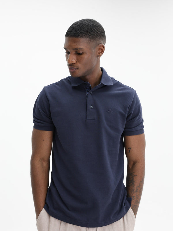 Etro Golfer  Roma Printed Details Navy