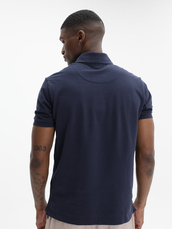 Etro Golfer  Roma Printed Details Navy