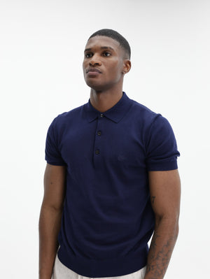 Etro Golfer Knitted  S/S Navy