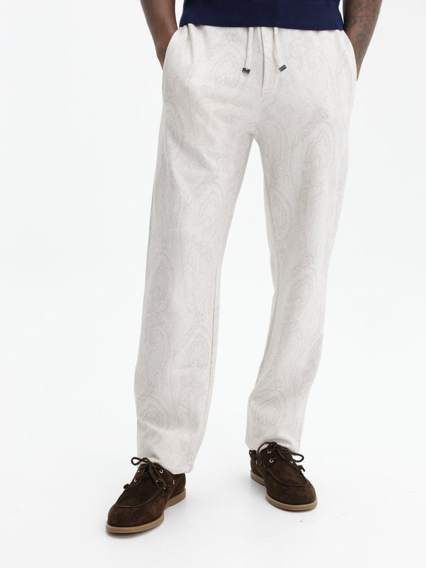 Etro Pants Jogger W/ Coulisse Cream