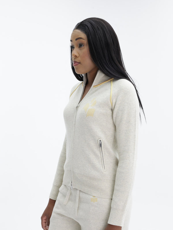 Isabel Marant Lanya Cardigan Light Grey-Light Yellow