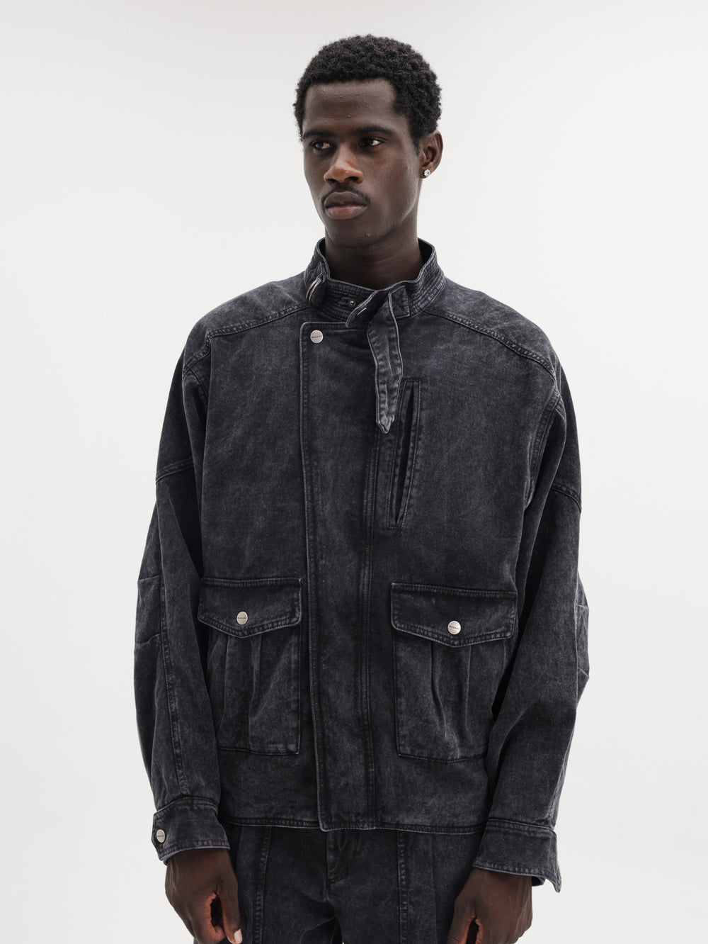 Isabel Marant Isaiah Denim Jacket Faded Black