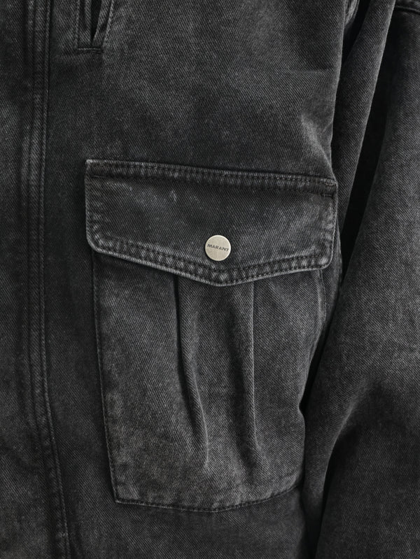 Isabel Marant Isaiah Denim Jacket Faded Black