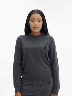Isabel Marant Sweater Lanta Pullover Anthracite-Black