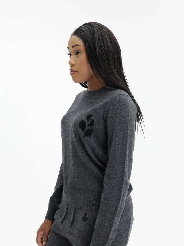 Isabel Marant Sweater Lanta Pullover Anthracite-Black