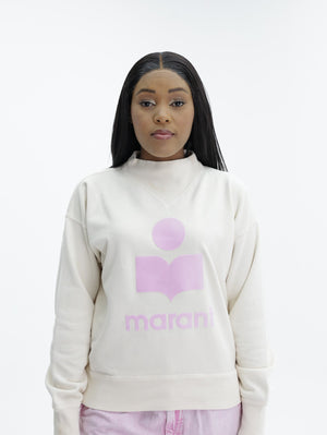 Isabel Marant Sweater Moby Ecru-Pink
