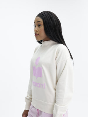 Isabel Marant Sweater Moby Ecru-Pink