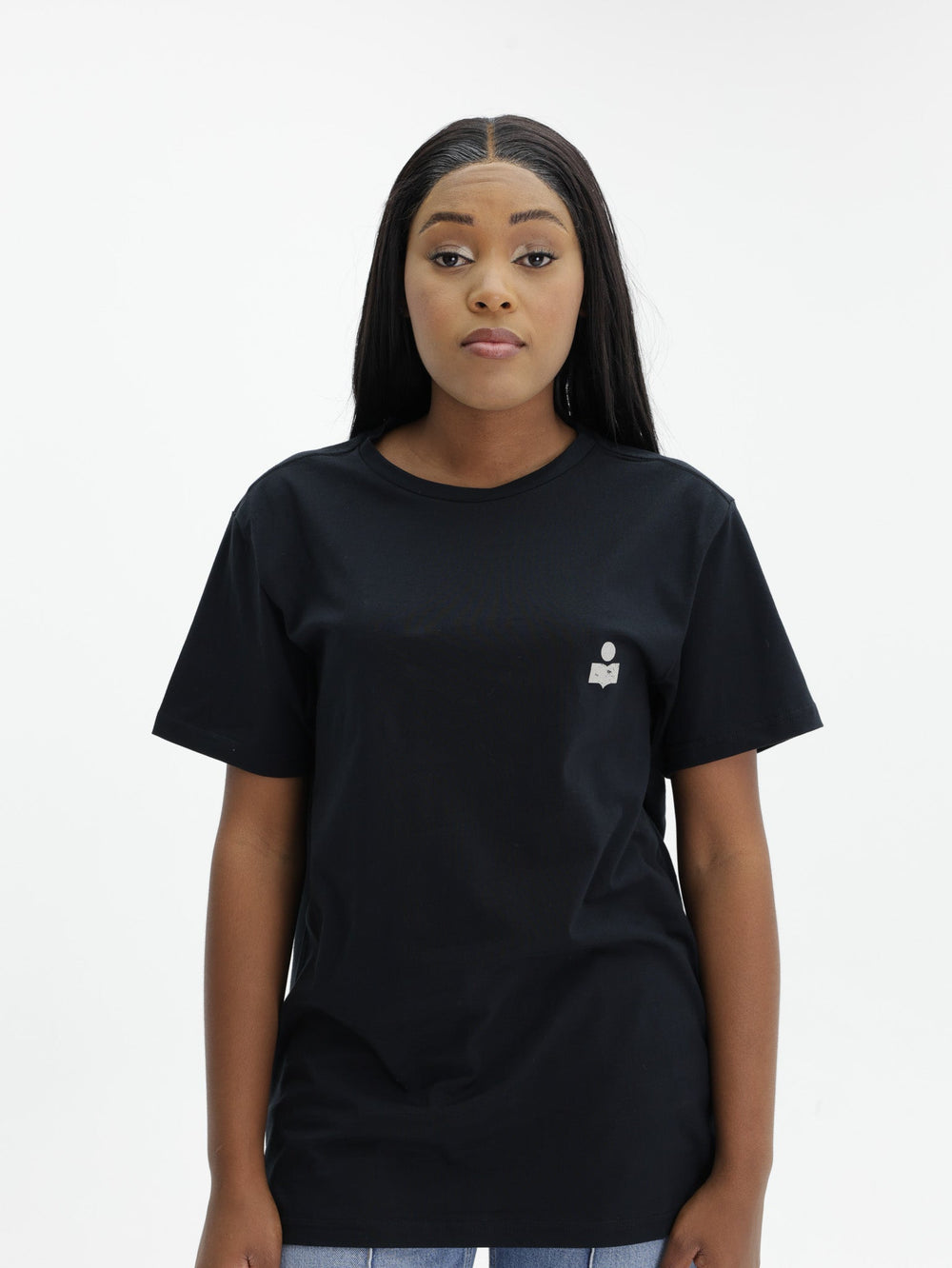Isabel Marant T-Shirt Zafferh Black-Ecru