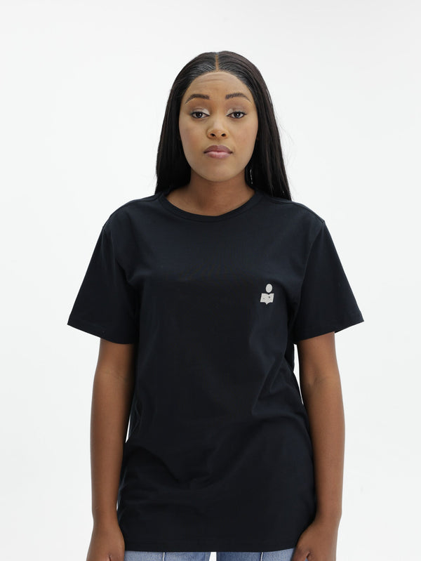 Isabel Marant T-Shirt Zafferh Black-Ecru