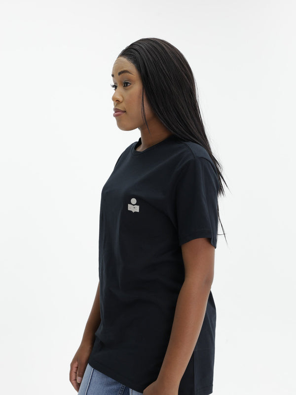 Isabel Marant T-Shirt Zafferh Black-Ecru