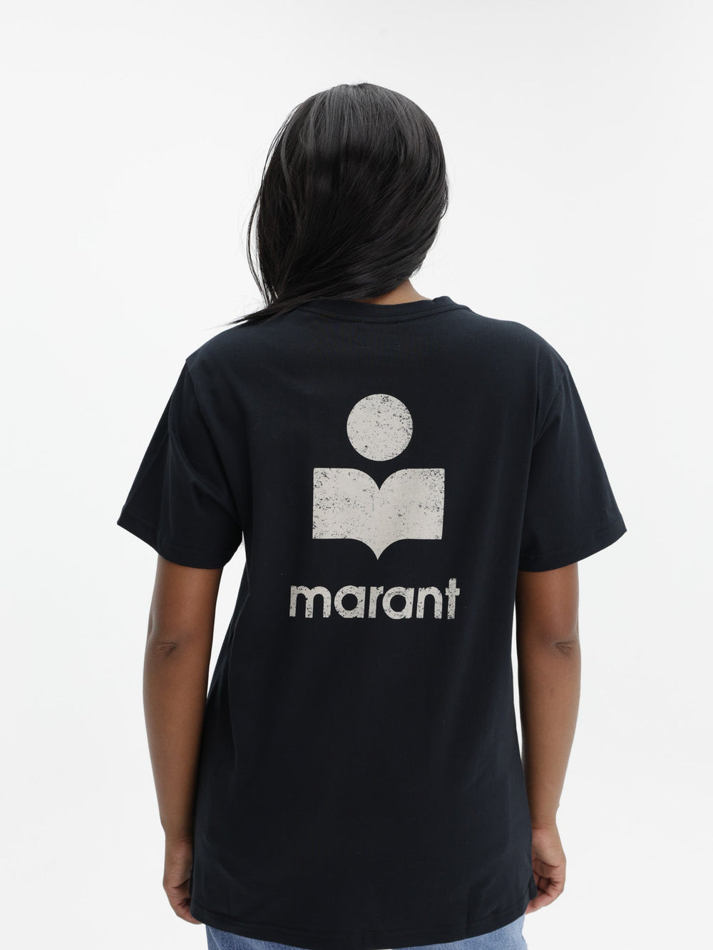 Isabel Marant T-Shirt Zafferh Black-Ecru