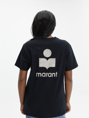 Isabel Marant T-Shirt Zafferh Black-Ecru