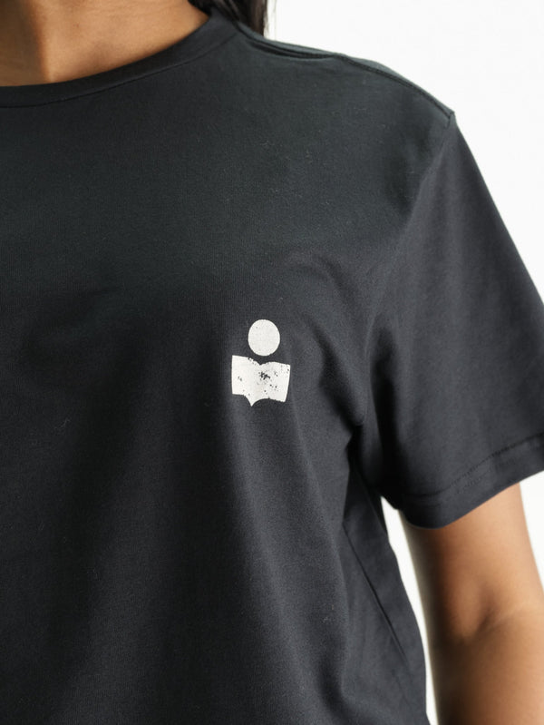 Isabel Marant T-Shirt Zafferh Black-Ecru
