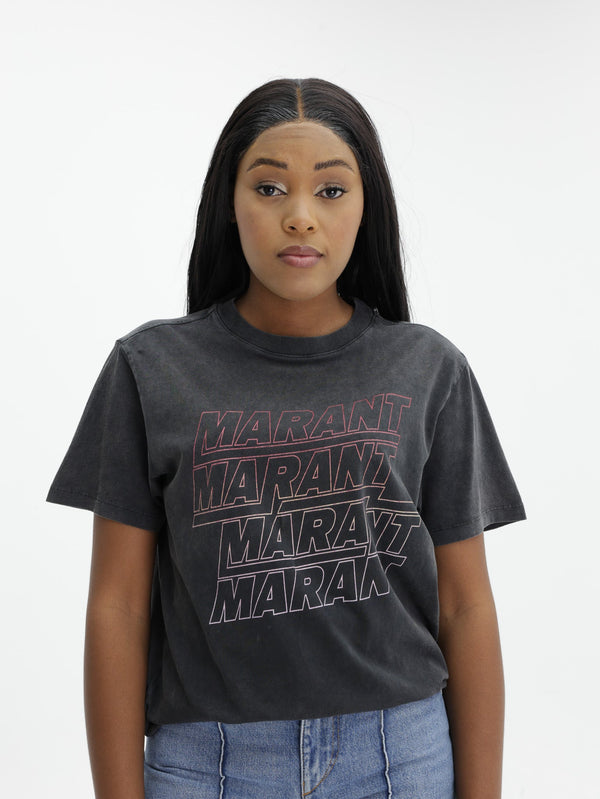 Isabel Marant T-Shirt Zoeline Off-Black