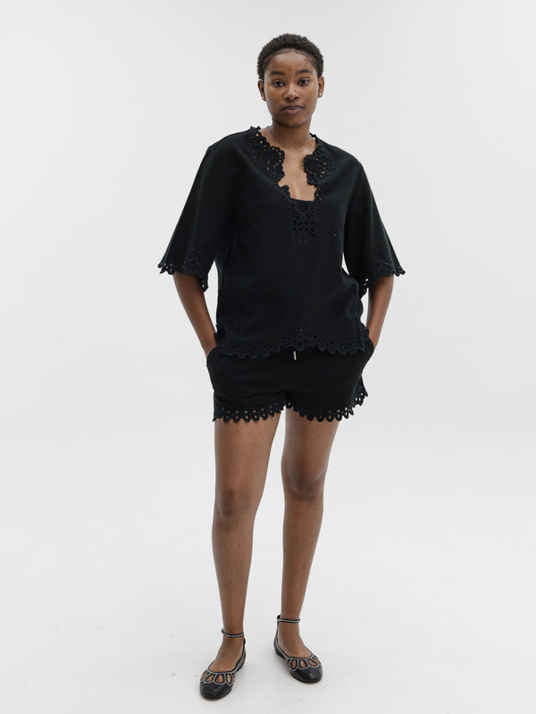Isabel Marant Balyme Shorts Faded Black