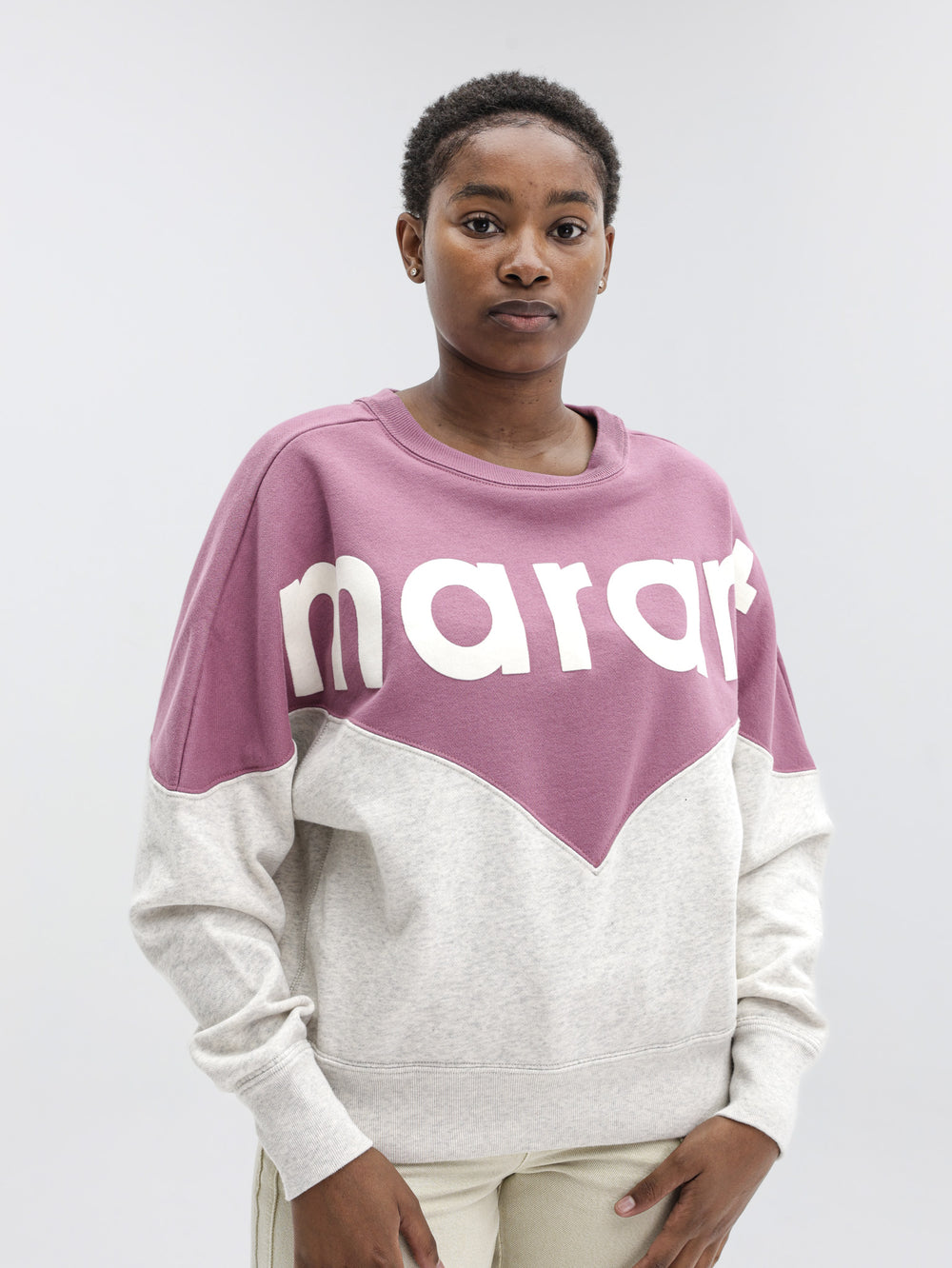 Isabel Marant Sweater Houston Mauve Mist/Ecru