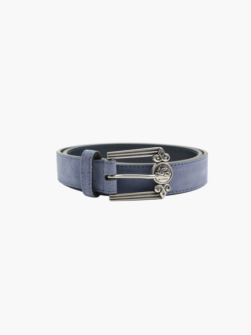 Etro Belt  Logo Pegaso Suede Purple