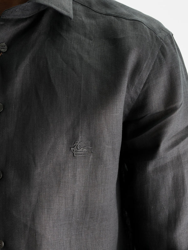 Etro Shirt Shirt Roma Logo Black