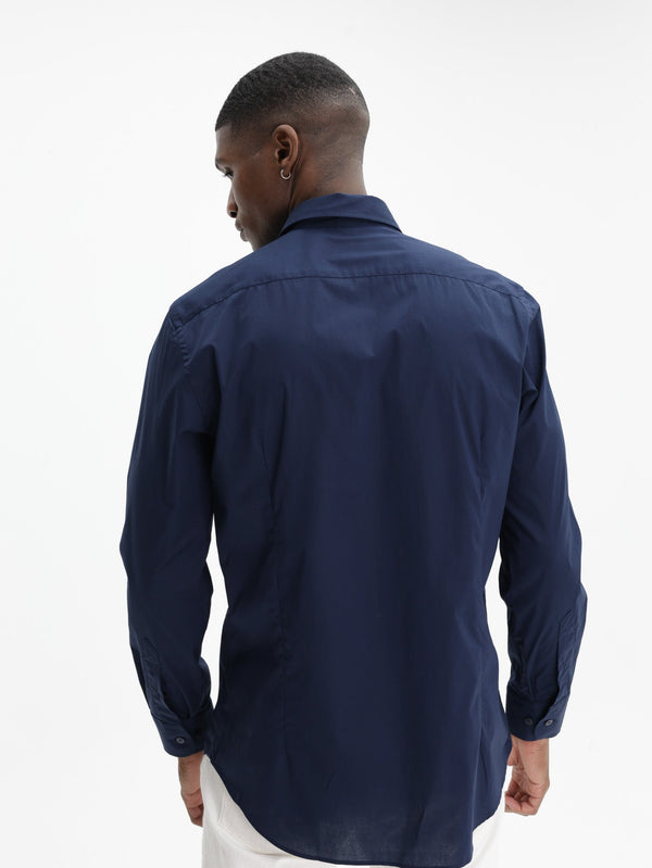 Etro Shirt Shirt Roma Logo Navy