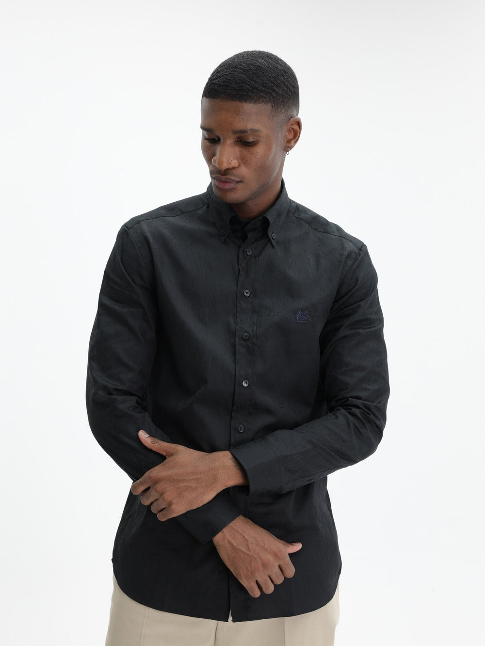 Etro Shirt Shirt Roma Logo Bd Black