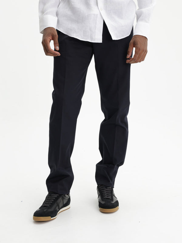 Etro Pants Roma Flat Front  Black