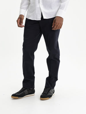 Etro Pants Roma Flat Front  Black