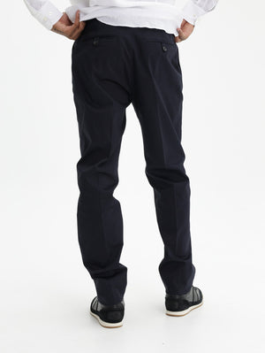 Etro Pants Roma Flat Front  Black