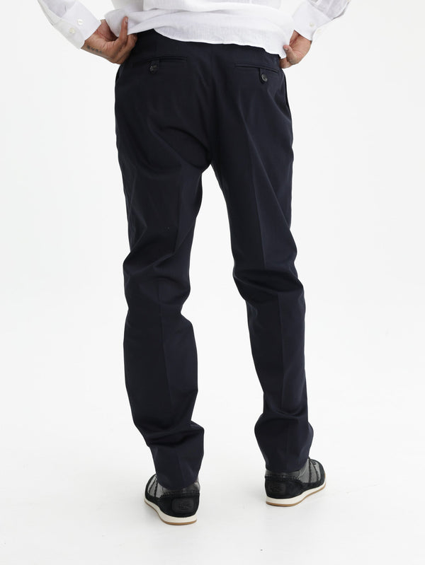 Etro Pants Roma Flat Front  Black