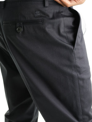 Etro Pants Roma Flat Front  Black