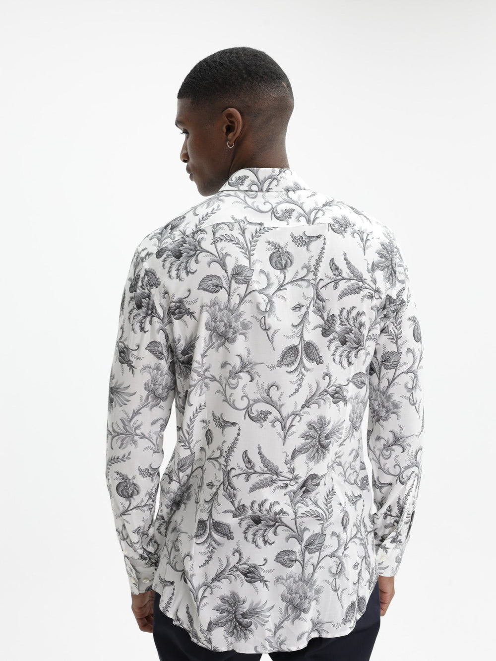 Etro Shirt Shirt Roma White-Black