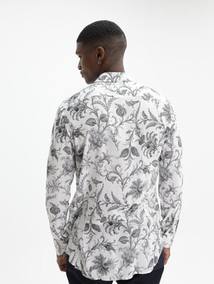 Etro Shirt Shirt Roma White-Black