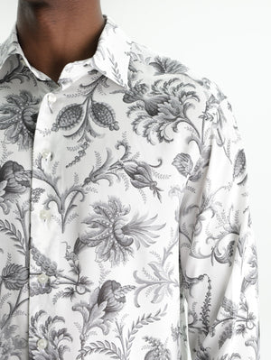 Etro Shirt Shirt Roma White-Black