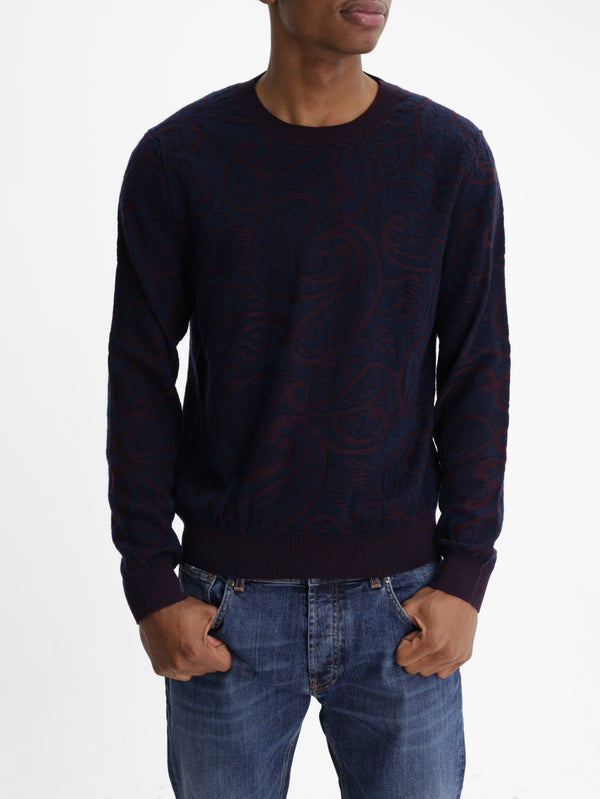 Etro Knitted C-Neck Black