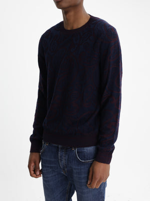 Etro Knitted C-Neck Black