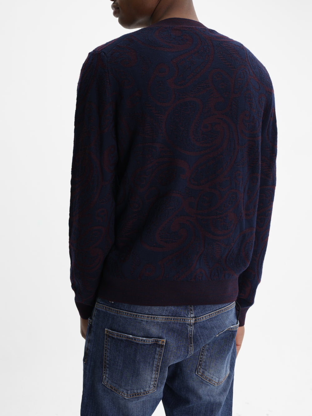 Etro Knitted C-Neck Black
