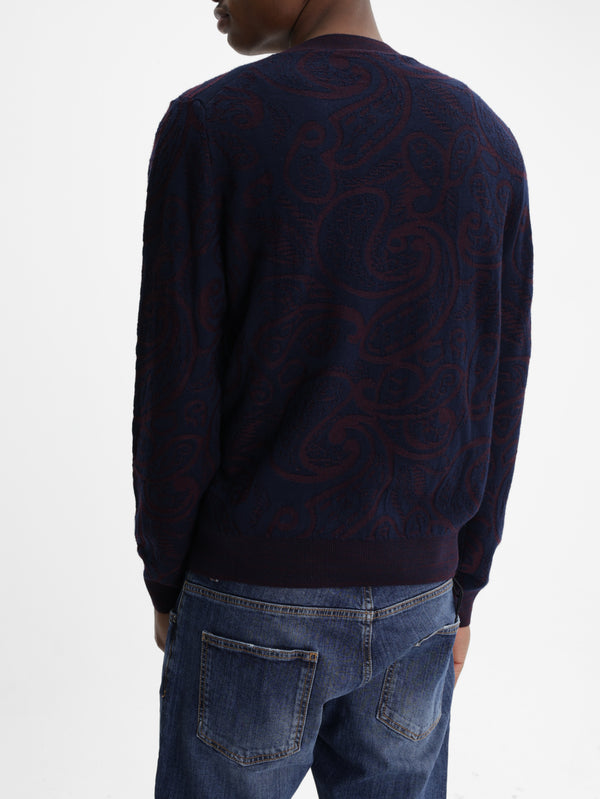 Etro Knitted C-Neck Black