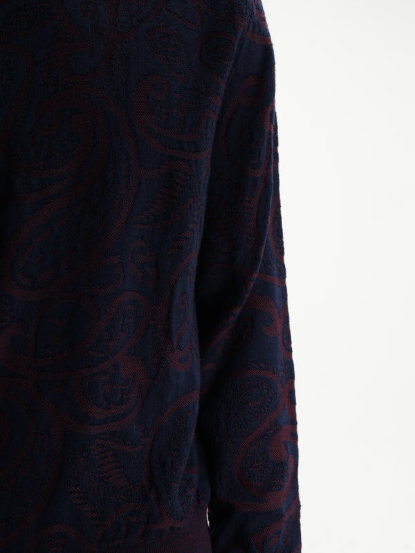 Etro Knitted C-Neck Black