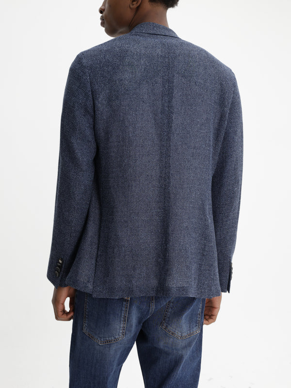 Etro Jacket Roma Sport Basting Half Lining Blazer Grey
